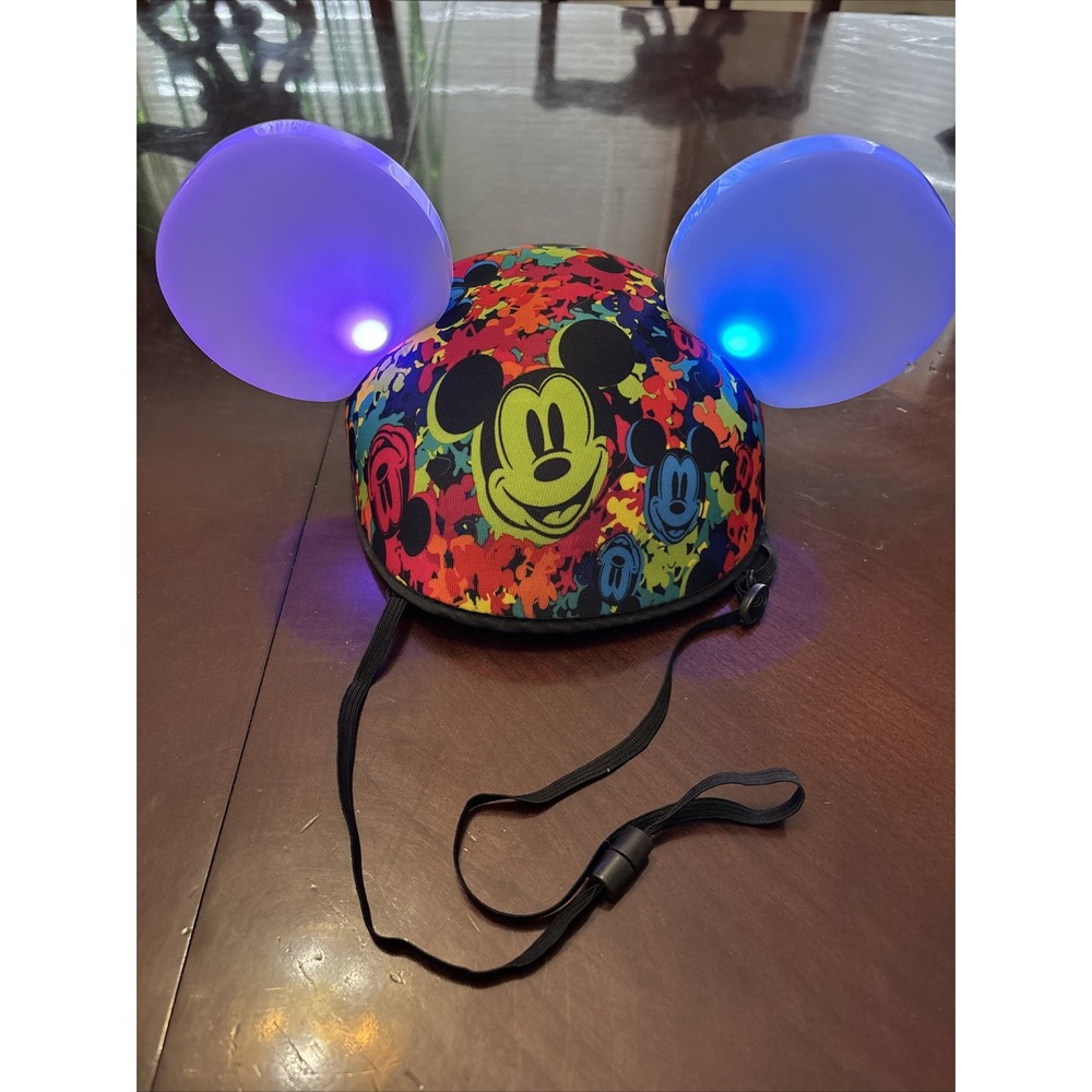 Disney Parks Mickey Mouse Ears Hat Light Up World of Color Glow With The Show